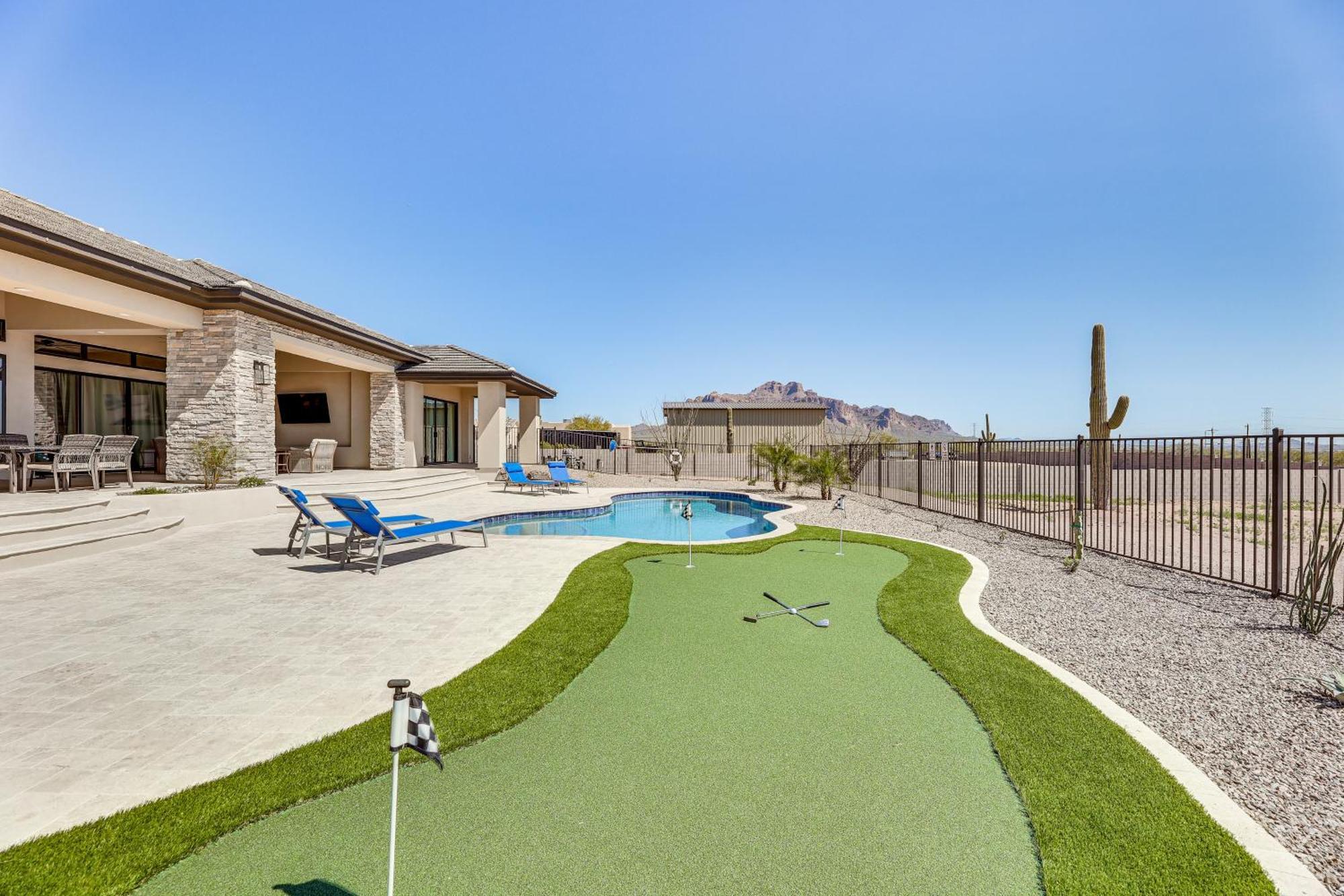 Luxurious Desert Oasis Fireplace And Private Pool! Villa Apache Junction Exterior photo