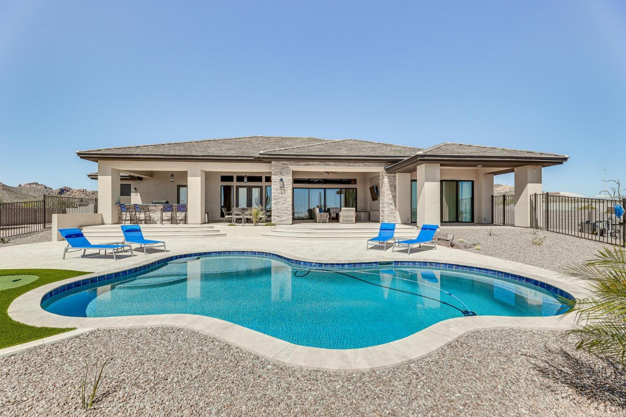 Luxurious Desert Oasis Fireplace And Private Pool! Villa Apache Junction Exterior photo